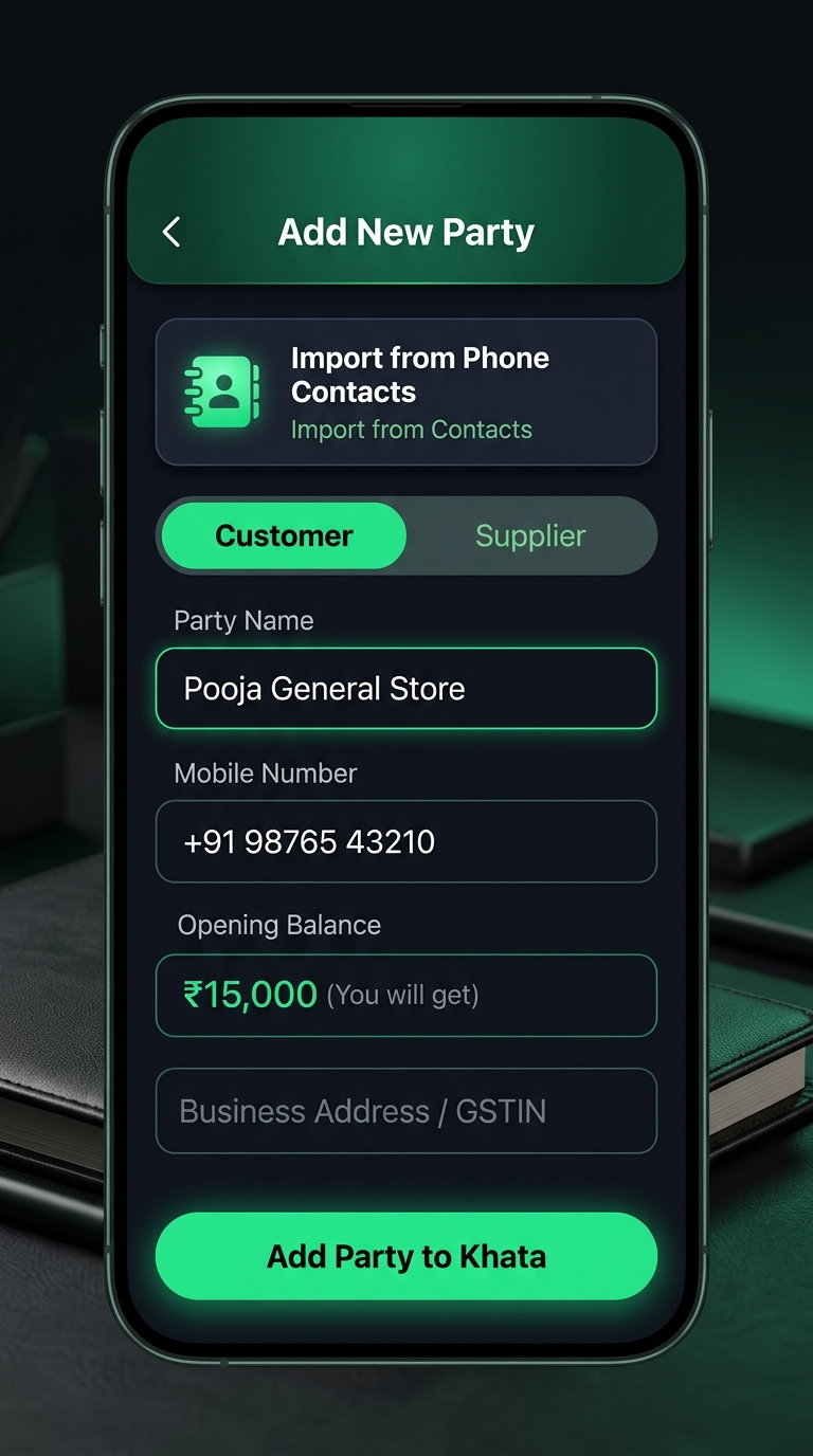 Add New Party